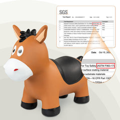 ZOOJOY outdoor indoor ride-on horse for versatile play