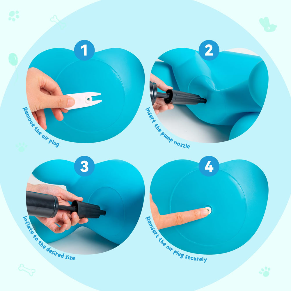 ZOOJOY pump-included-inflatable-hopper enables quick setup.