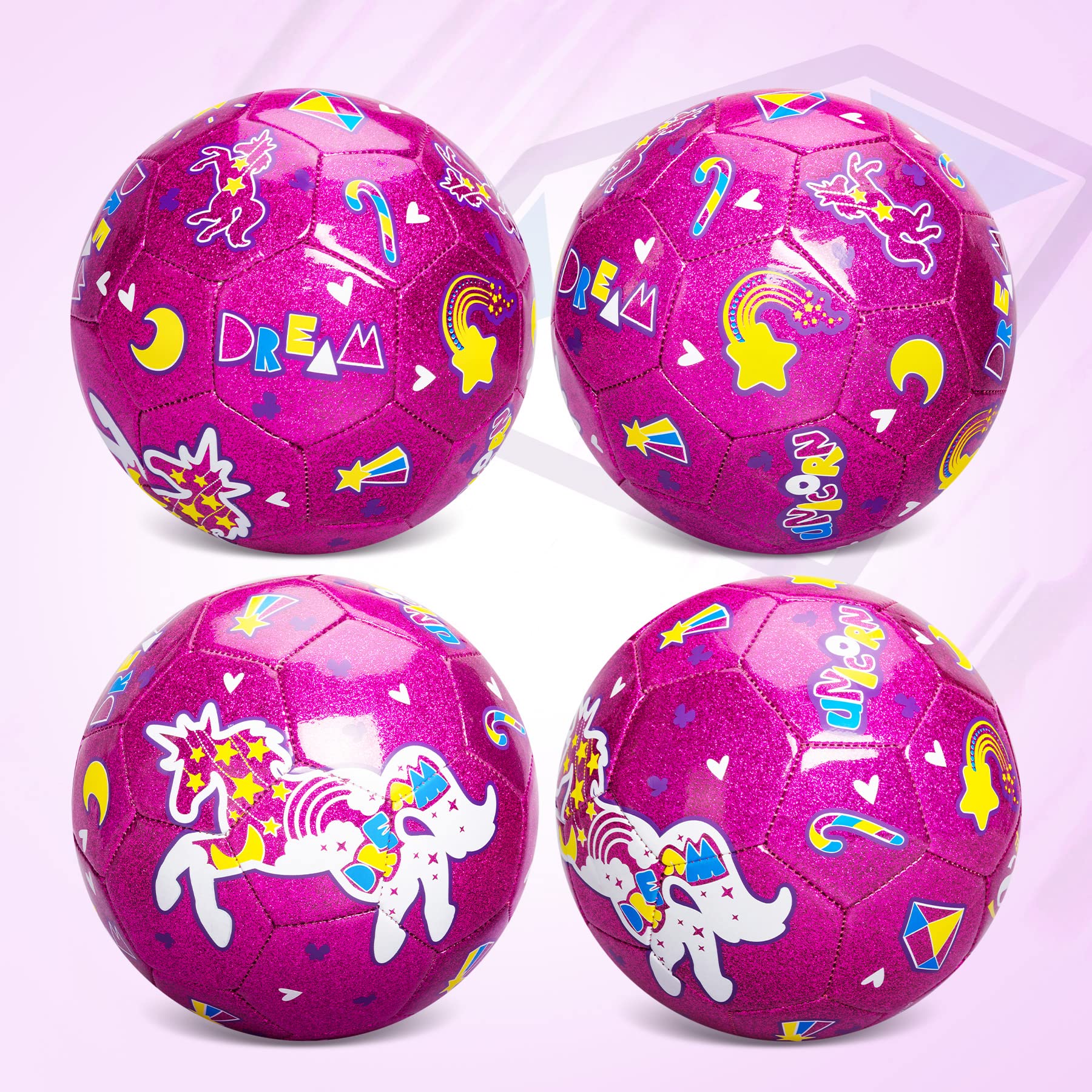 ZOOJOY Size 3 ball with 23 inch perimeter supports beginner soccer
