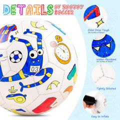ZOOJOY size-3 soccer ball ready for painting and playtime