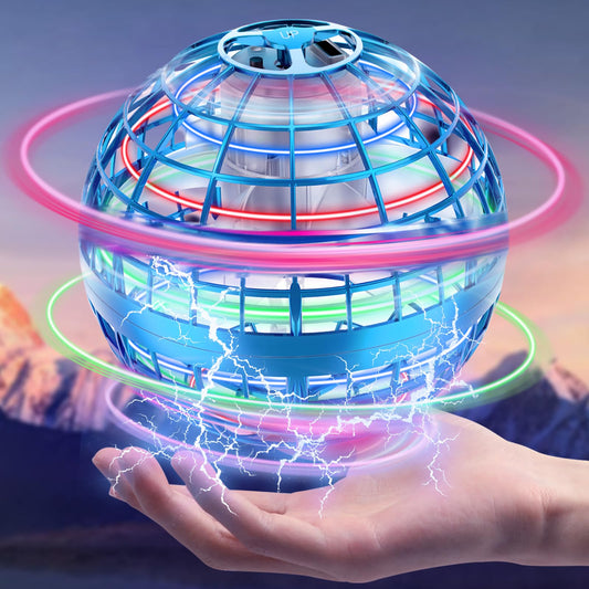 Zookao boomerang hover ball front view, compact design ideal for indoors