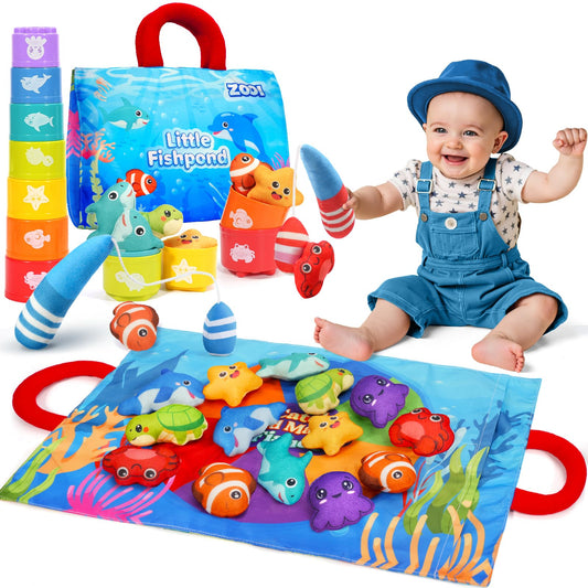 ZOOI toddler Montessori fishing rod set for hand-eye coordination during play