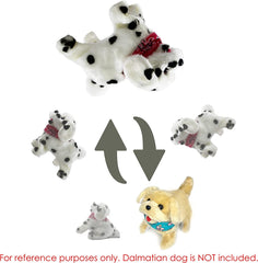 ZooPurrPets Battery Operated Flip Over Puppy barks with gentle sounds to invite pretend interactions.