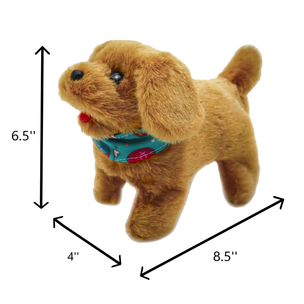 ZooPurrPets Flip Over Puppy somersaults and lands on its feet for kinetic, dynamic play.