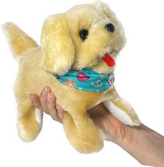 ZooPurrPets Soft-dark brown plush puppy features lifelike fur texture for comforting hugs.