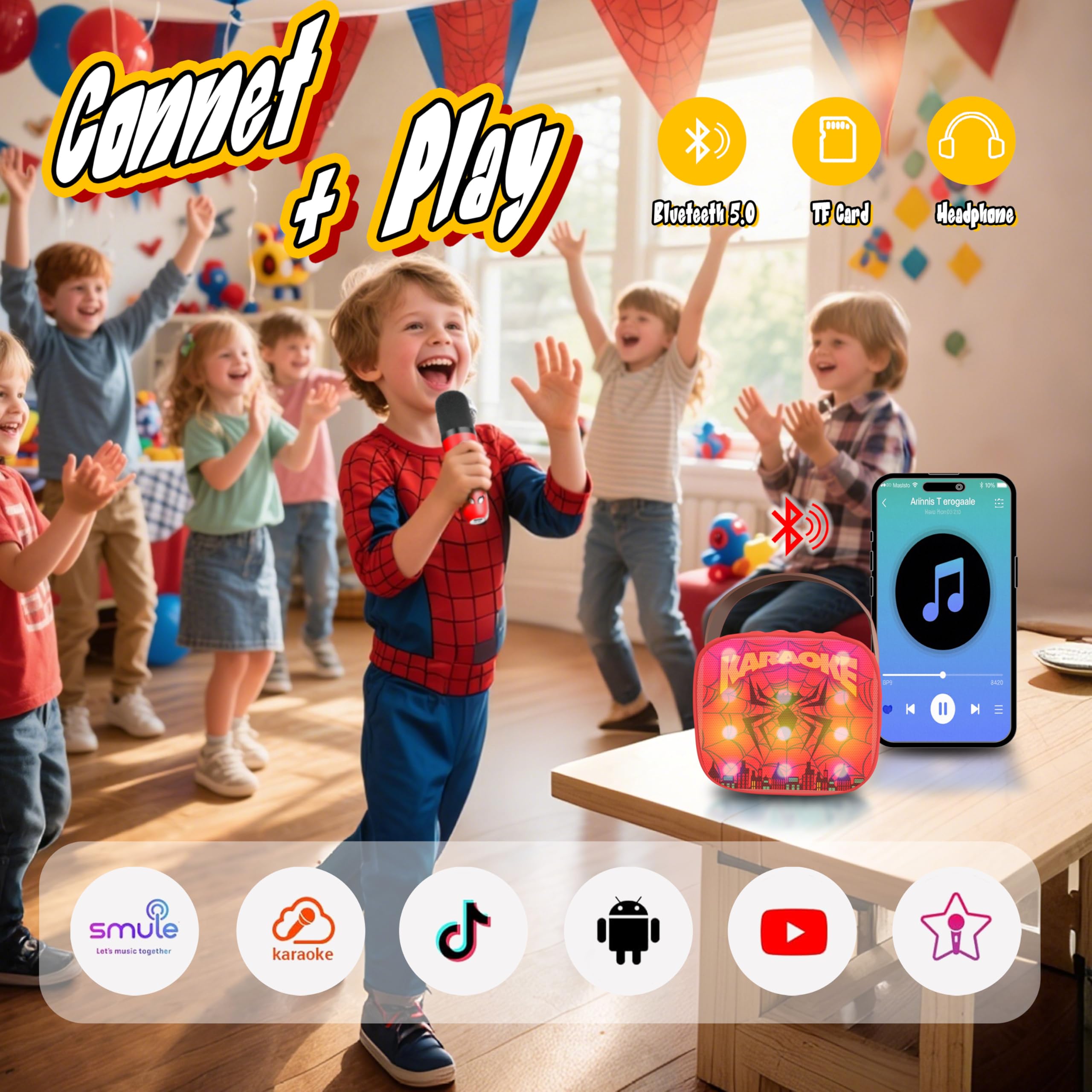 Zosxi karaoke machine compact packaging makes a gift-ready present