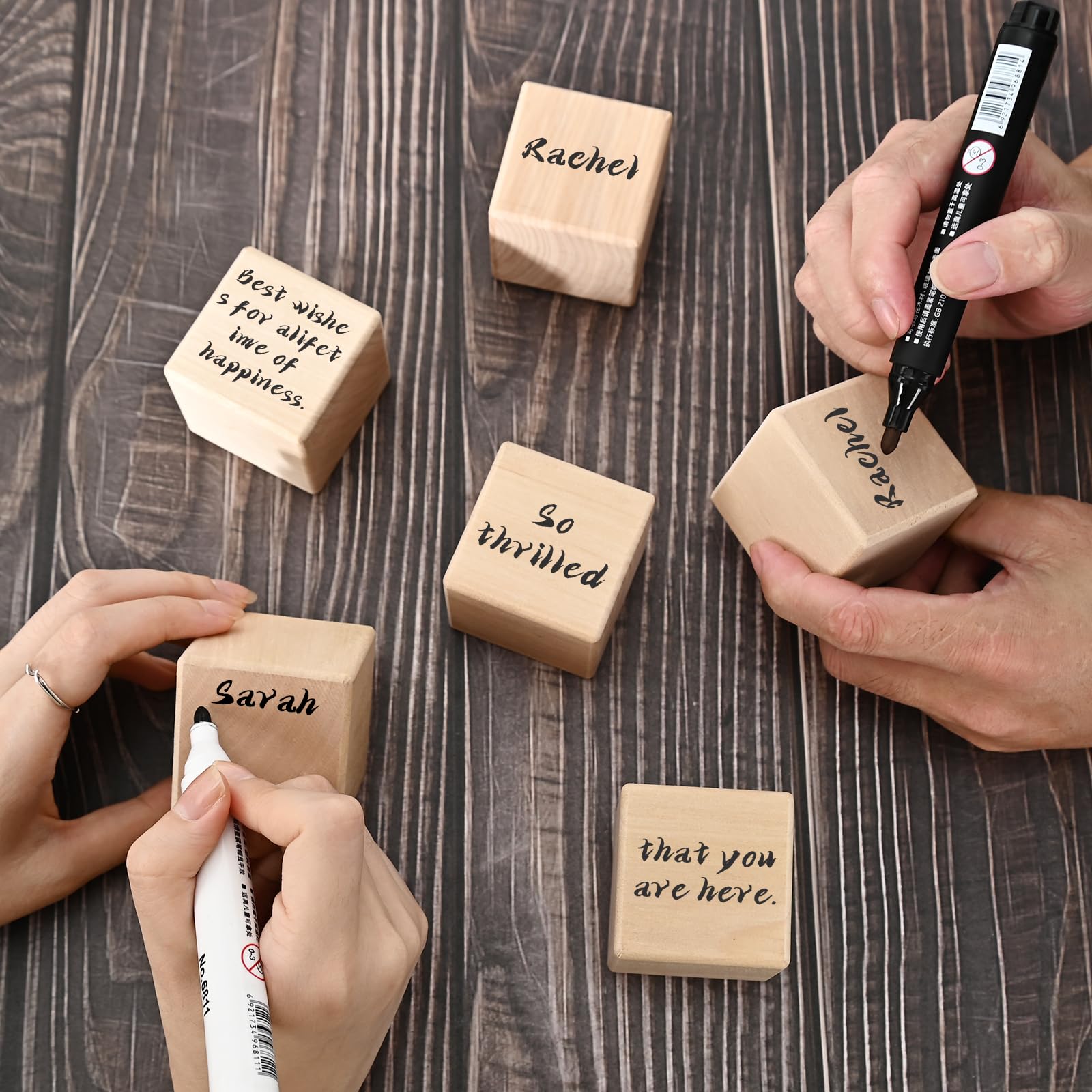 ZouYee Oh Baby wooden blocks packaging included, ready to gift.