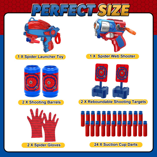 Zowrait Spider launcher and barrels in use promoting active play