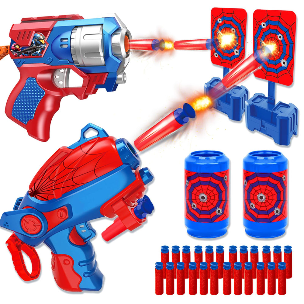 Zowrait Spider Shooting Toys Set with two launchers for interactive outdoor play