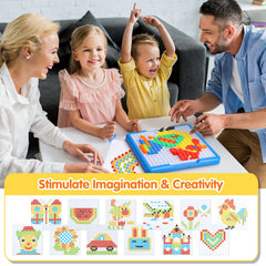 ZOZOPLAY blocks in two sizes ready for scalable mosaic creation
