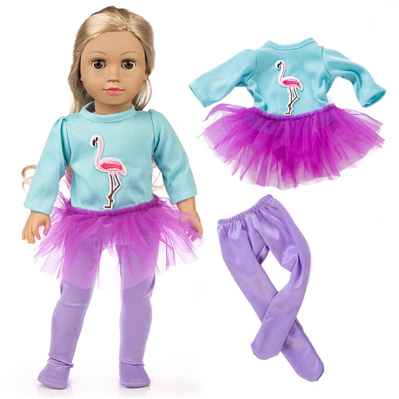 ZQDOLL 18in doll clothes unboxing image suggests gift-ready presentation.