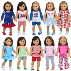 ZQDOLL 18-inch doll clothes collection for creative play and easy dressing