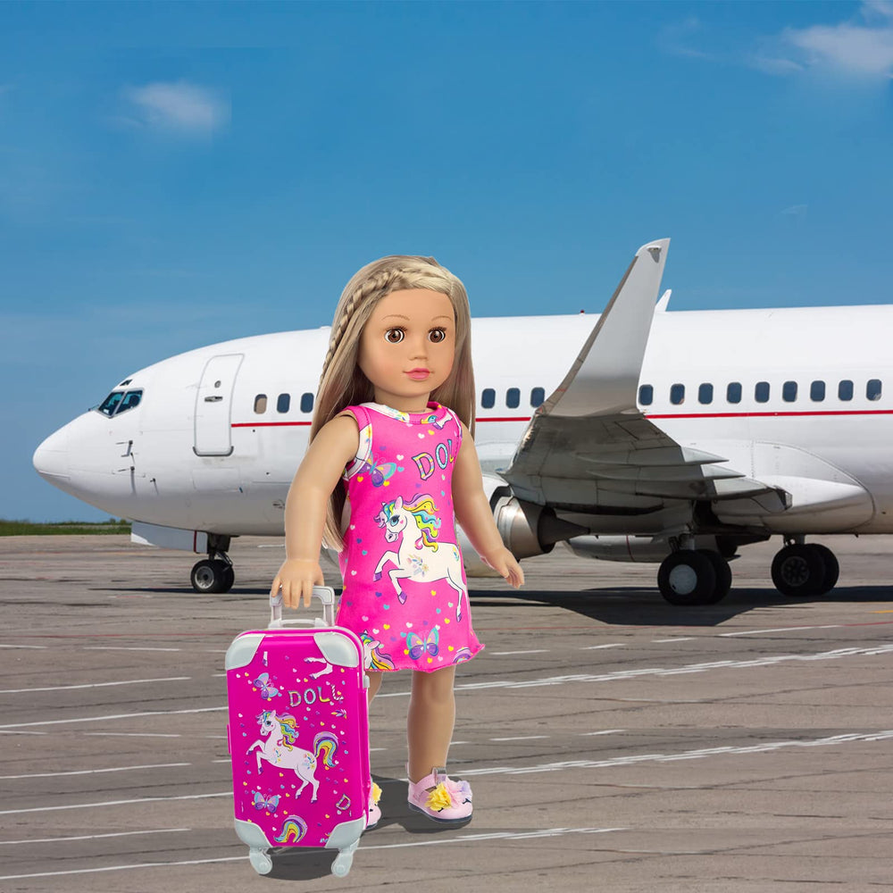 ZQDOLL American 18-inch doll mini camera for pretend photography.