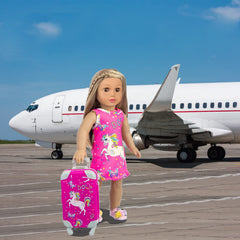 ZQDOLL American 18-inch doll mini camera for pretend photography.
