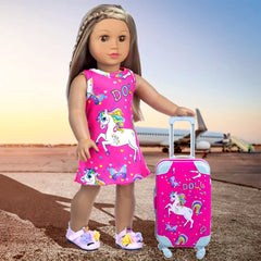 ZQDOLL American 18-inch doll notebook and pencils encourage creative journaling.
