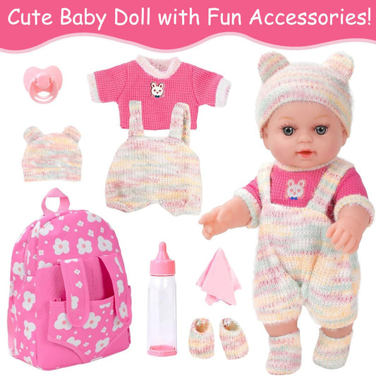 ZQDOLL baby doll clothes set ideal for dressing up and storytelling.