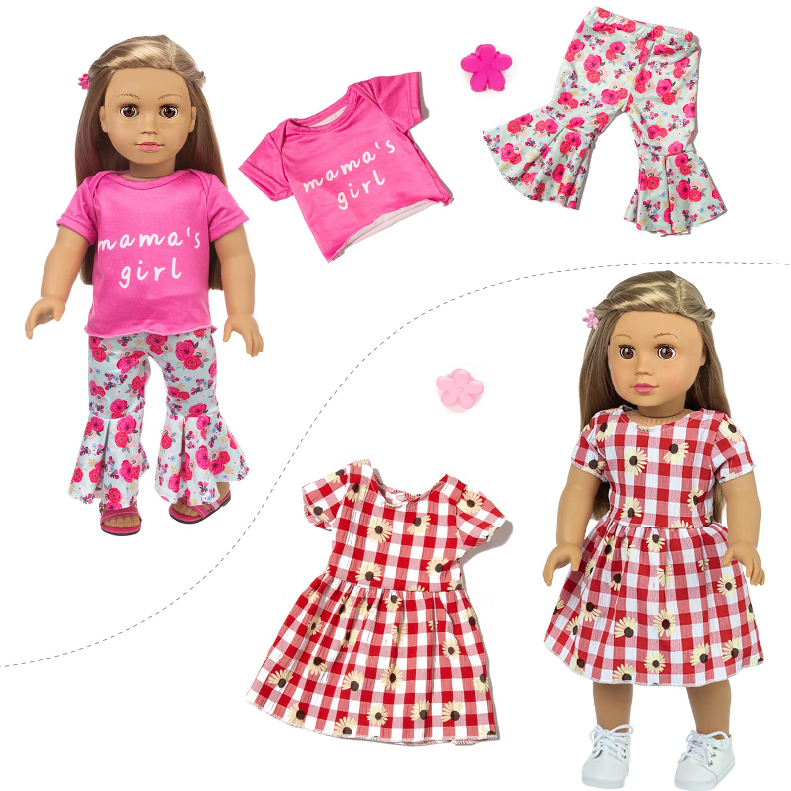 ZQDOLL hair bands and clips highlight easy accessorizing during play