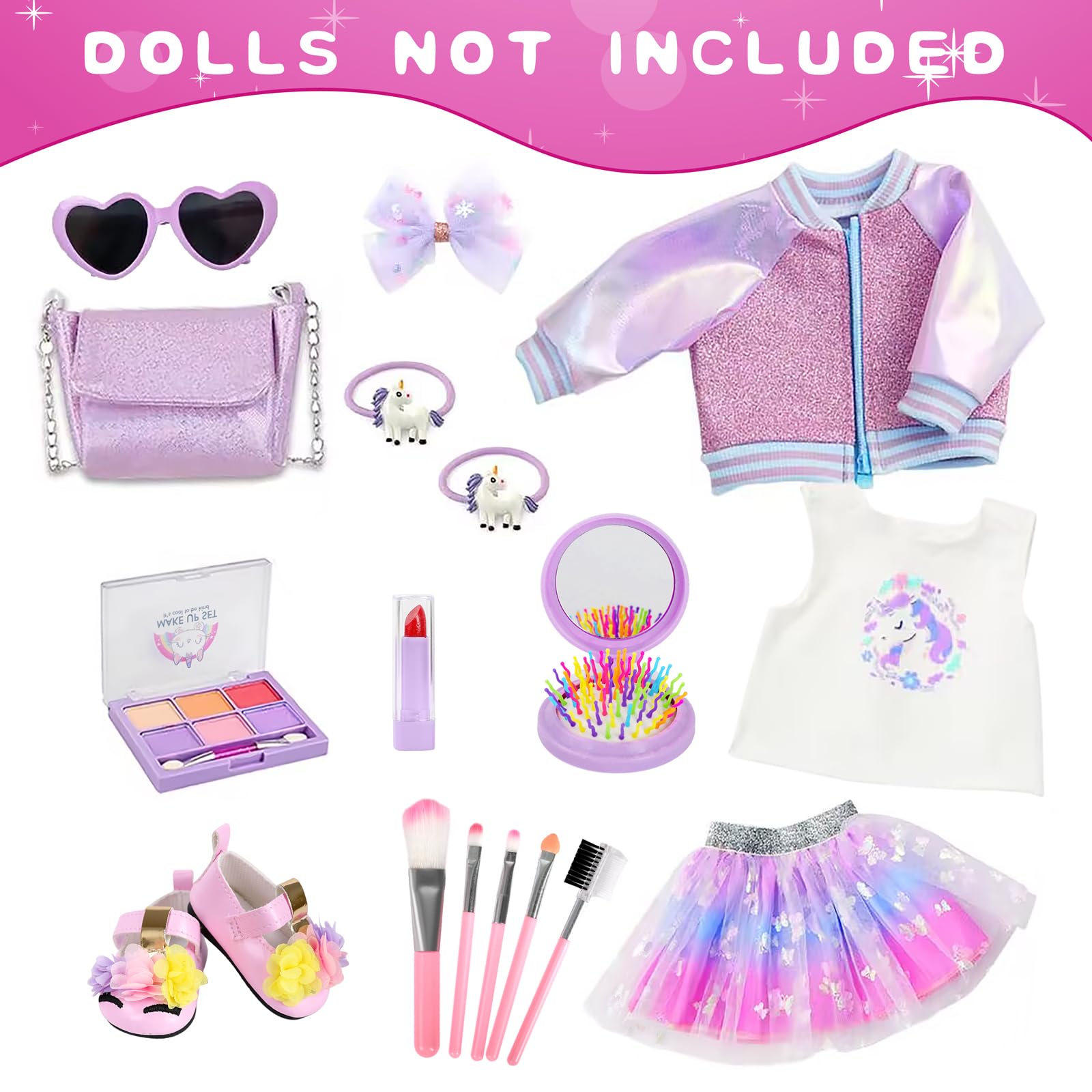 ZQDOLL doll makeup brush set to enhance pretend play with precise application