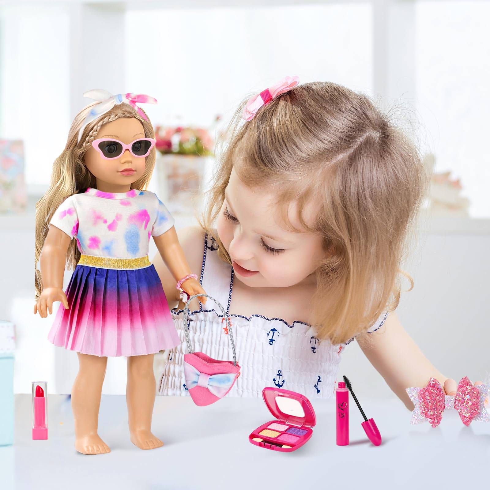 ZQDOLL sunglasses and bracelet showcase stylish role play.