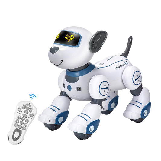 Zreswap robot dog dancing action for lively, interactive play.
