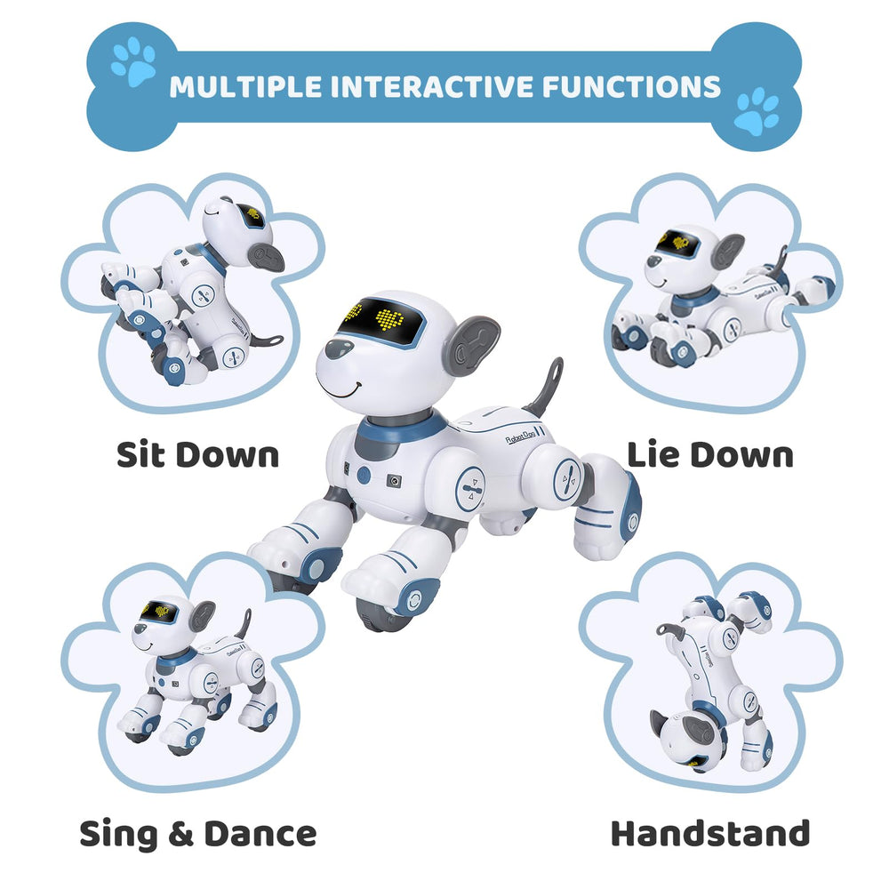 Zreswap robot dog push-ups action for active, playful practice.