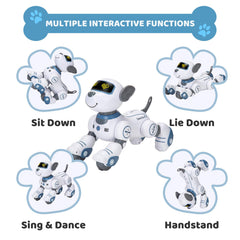 Zreswap robot dog push-ups action for active, playful practice.