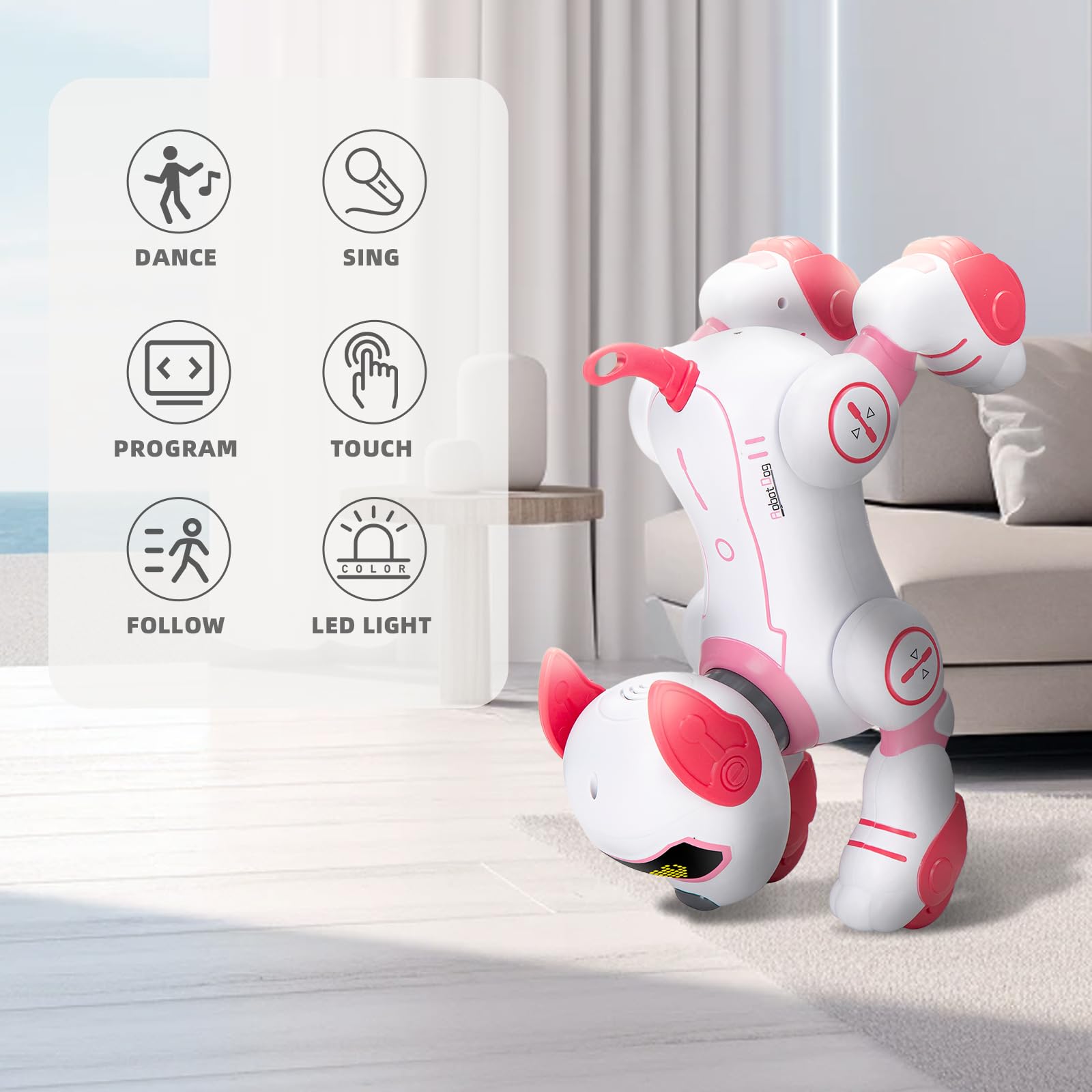 Zreswap robot dog follow mode enables interactive guided play