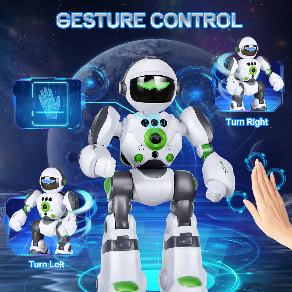 Zreswap robot toy gesture control enables motion commands without a remote