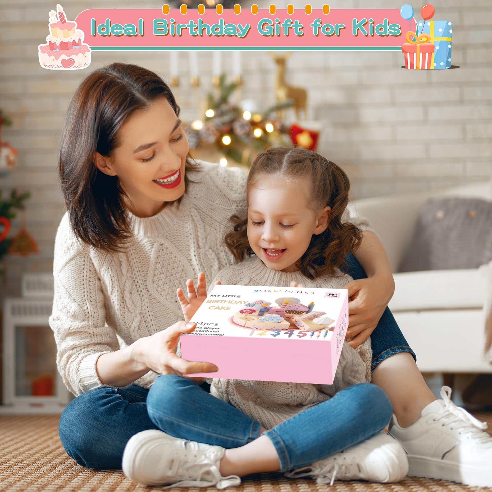 ZRUNBO complete play set fits into cozy kitchen or playroom scenes
