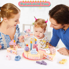 ZRUNBO Velcro cake pieces with crunchy cutting sound for realism