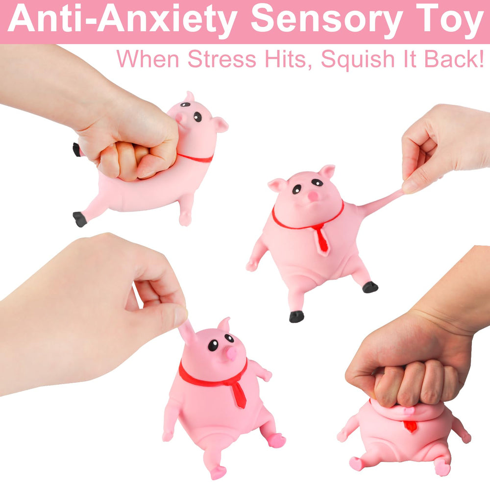 ZRW indestructible pig decor desk companion, adds calming vibes