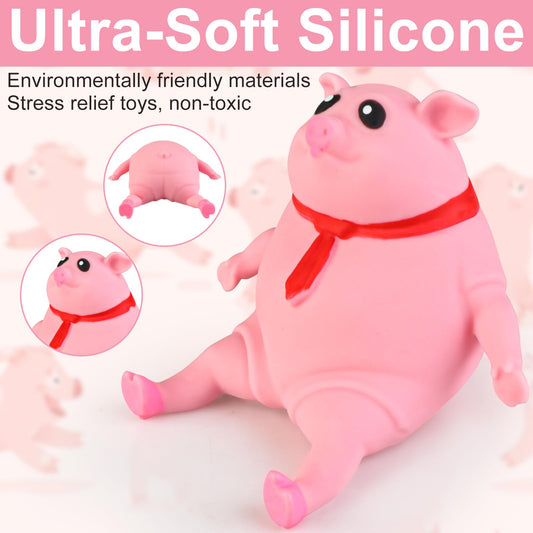 ZRW Indestructible Pig stretching action, promotes focus and calm during tasks