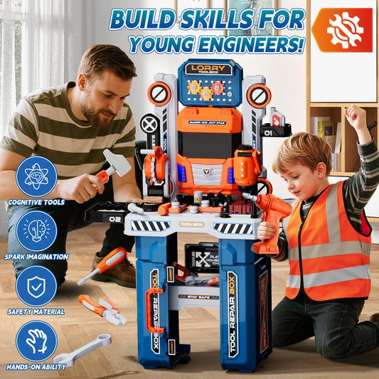 Zsinb electric drill toy powers engaging, safe construction play for kids.