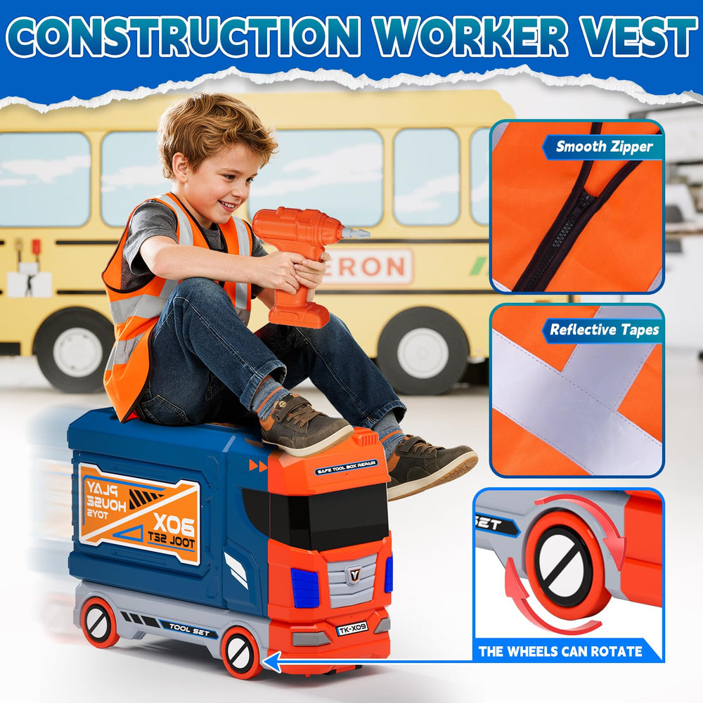 Zsinb engineer vest enhances dress-up role-play and creativity.