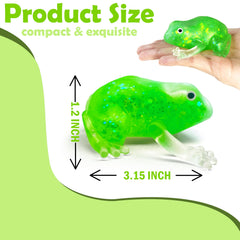 ZTATU frog stress ball pink with shimmering accents for playful, fidget-friendly focus.