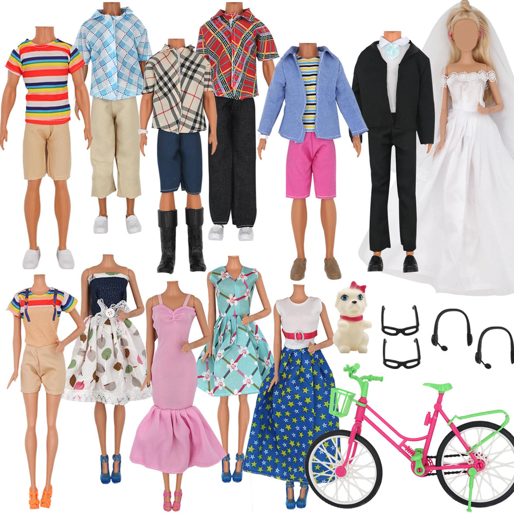 ztweden 33pc doll clothes set for 12-inch dolls boosts imaginative play