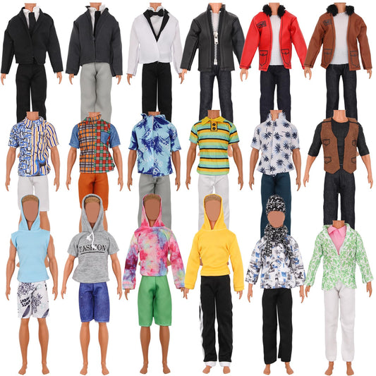 ZTWEDEN leather jacket set for 12-inch boy dolls, for stylish imaginative play.