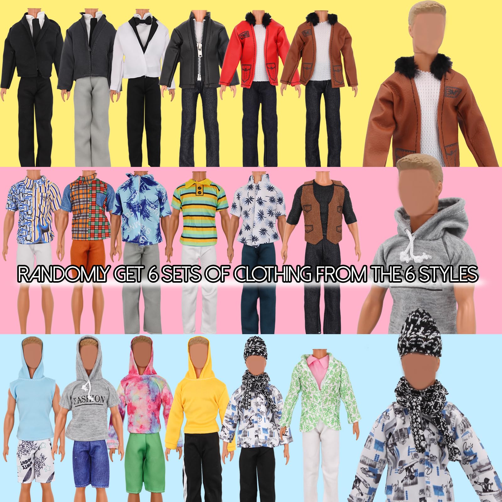 ZTWEDEN suit and shirt set on a 12-inch boy doll, chic party-ready look.