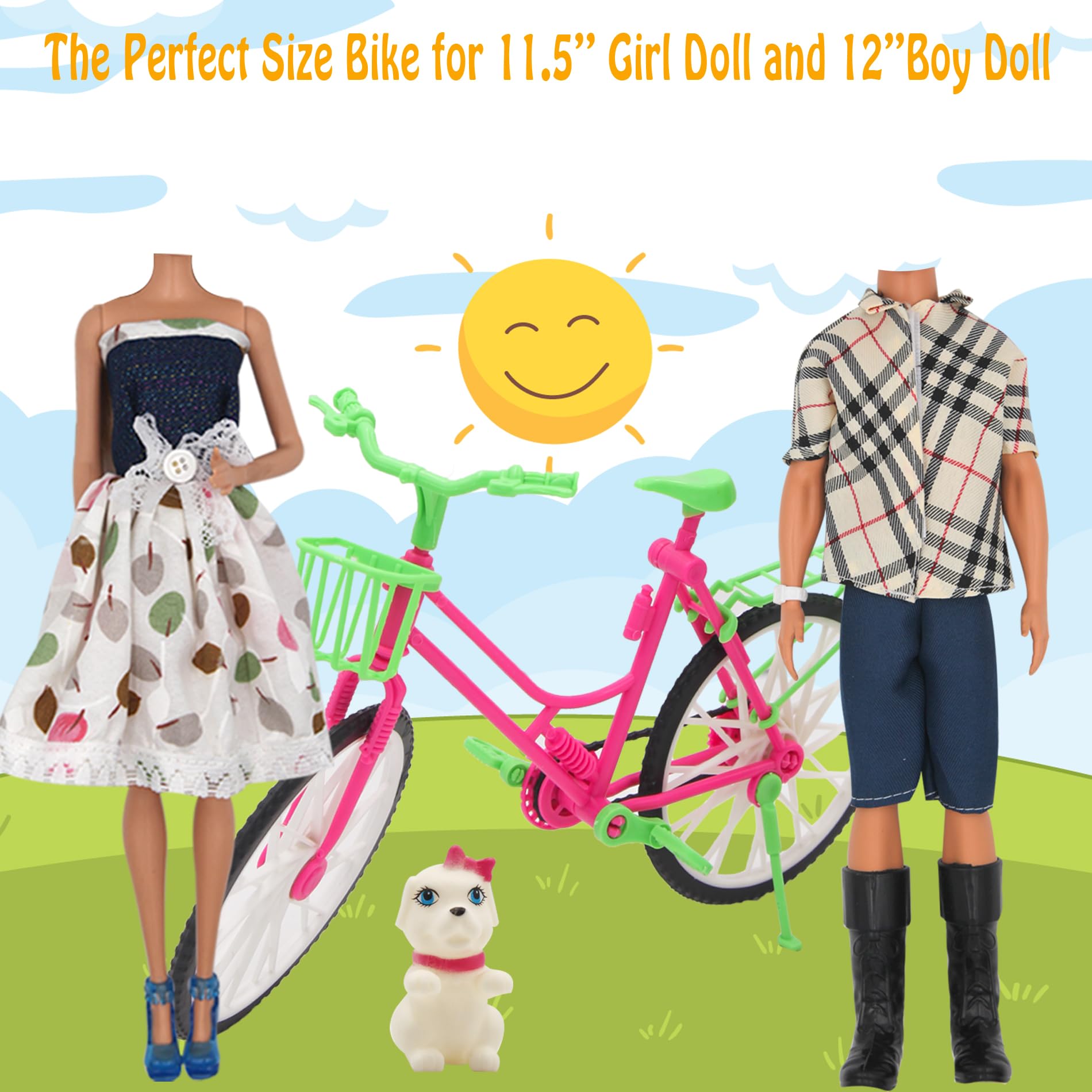 ztweden girl doll dresses and gown set bright colors for storytelling