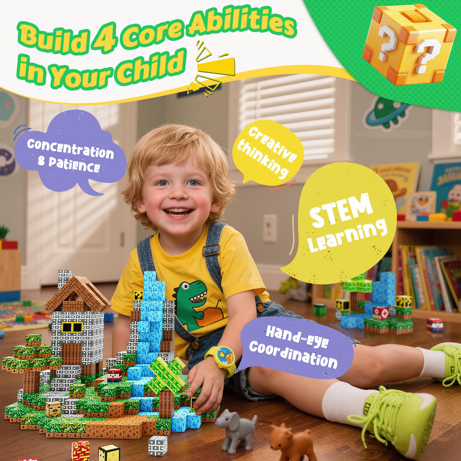 ZUBARR kids building play supports creativity and fine motor skills.