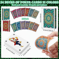 Zubebe 12-color mandala backs for varied game nights.