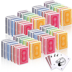 Zubebe 24-pcs playing cards with hexagram back design for lively game nights.