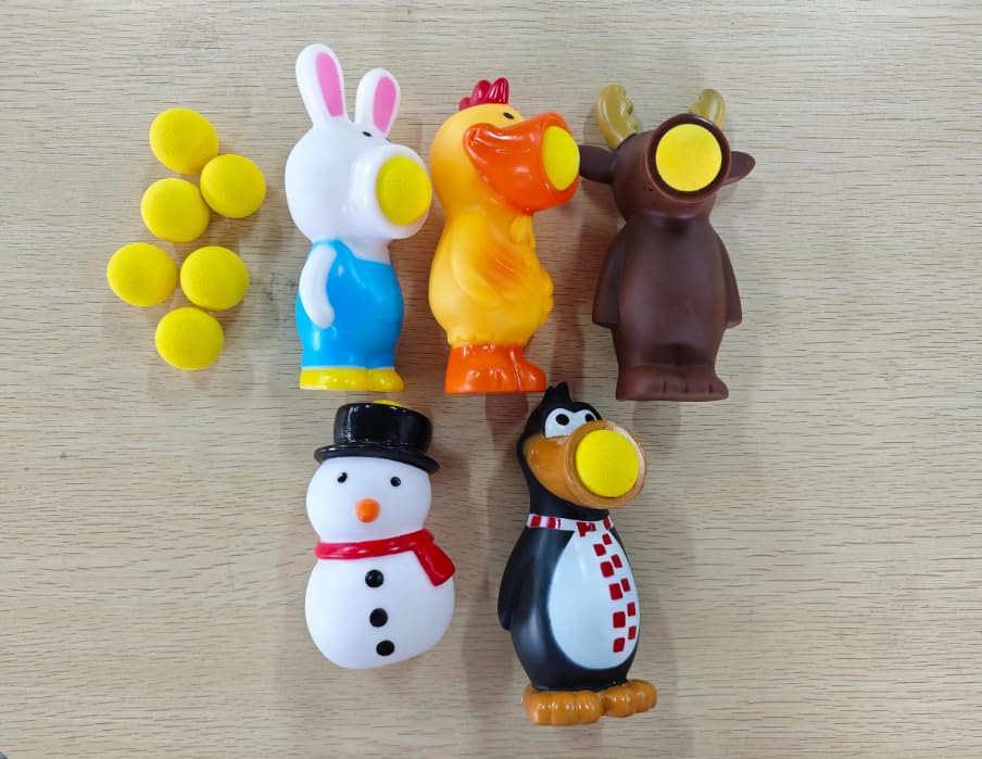 Zubebe snowman foam ball toy enhances target practice and family playtime.