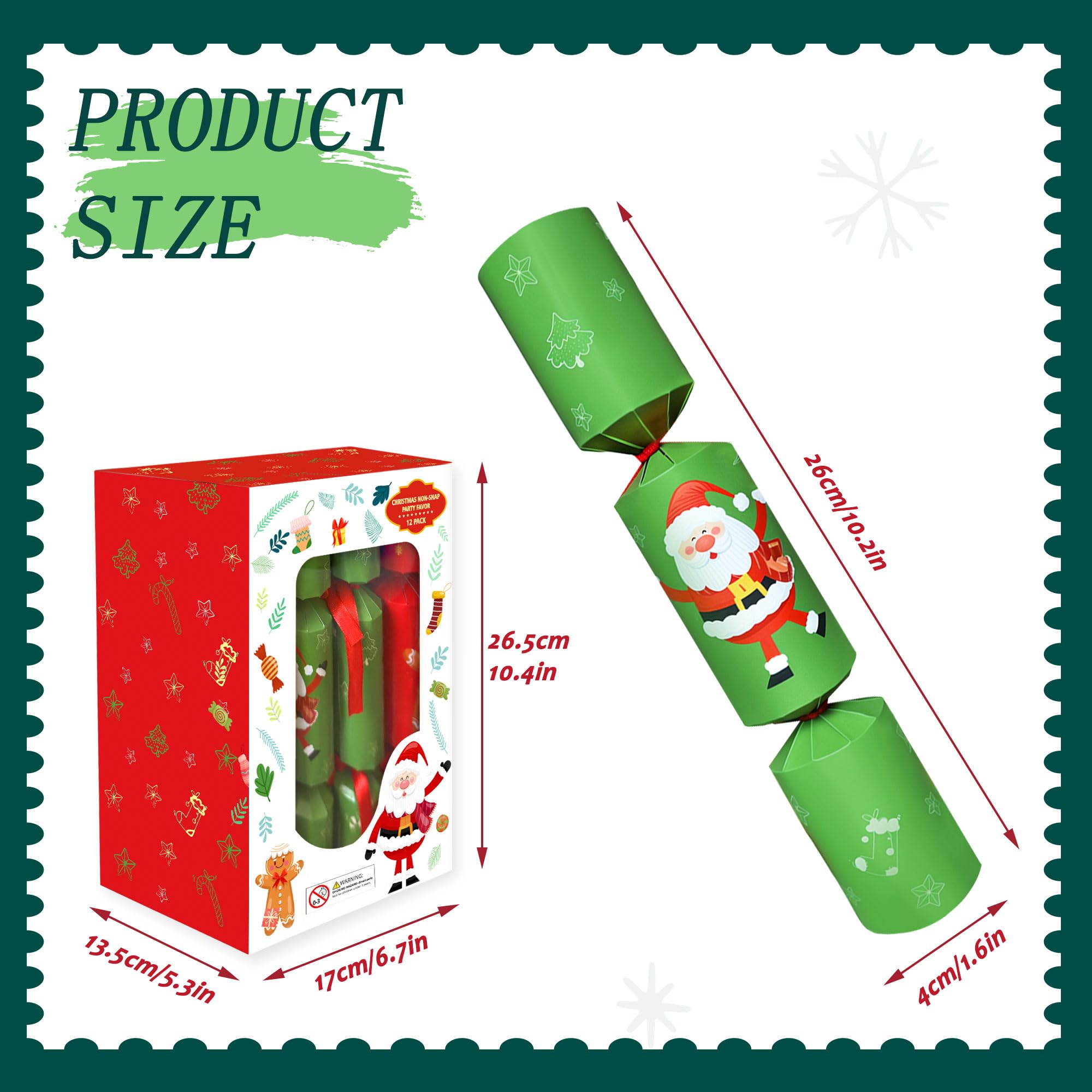 Zuffeloria gingerbread-man design cracker with toy prize and joke.