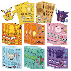 ZUIYIJIANGNAN cute monster stickers sheet 1, ideal for water bottles and laptops.