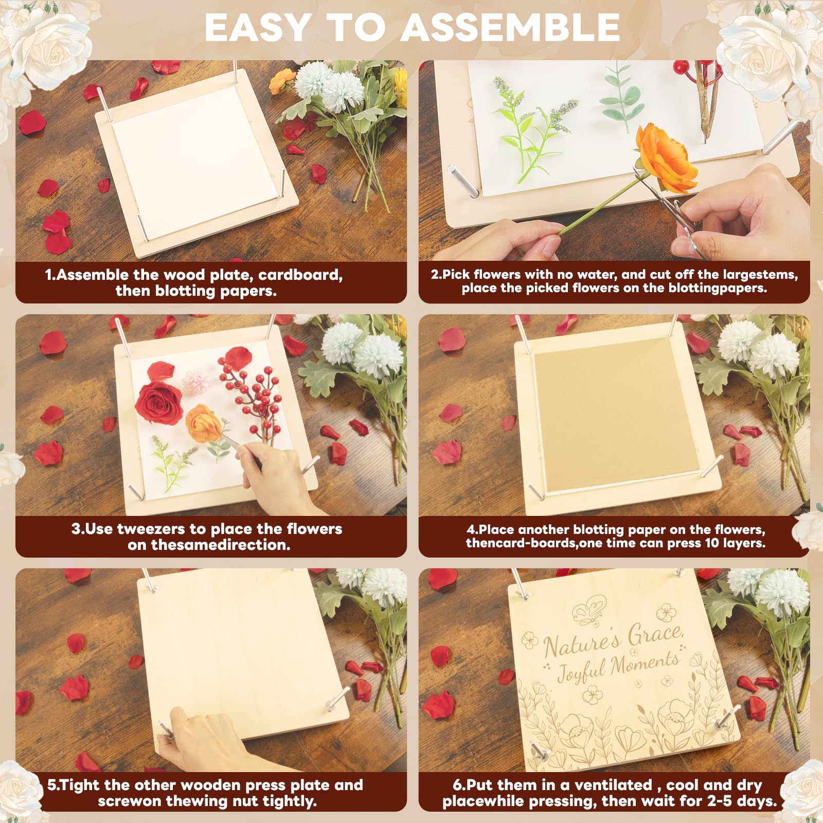 Zunmial wooden construction highlights sturdy, durable materials for repeated use.