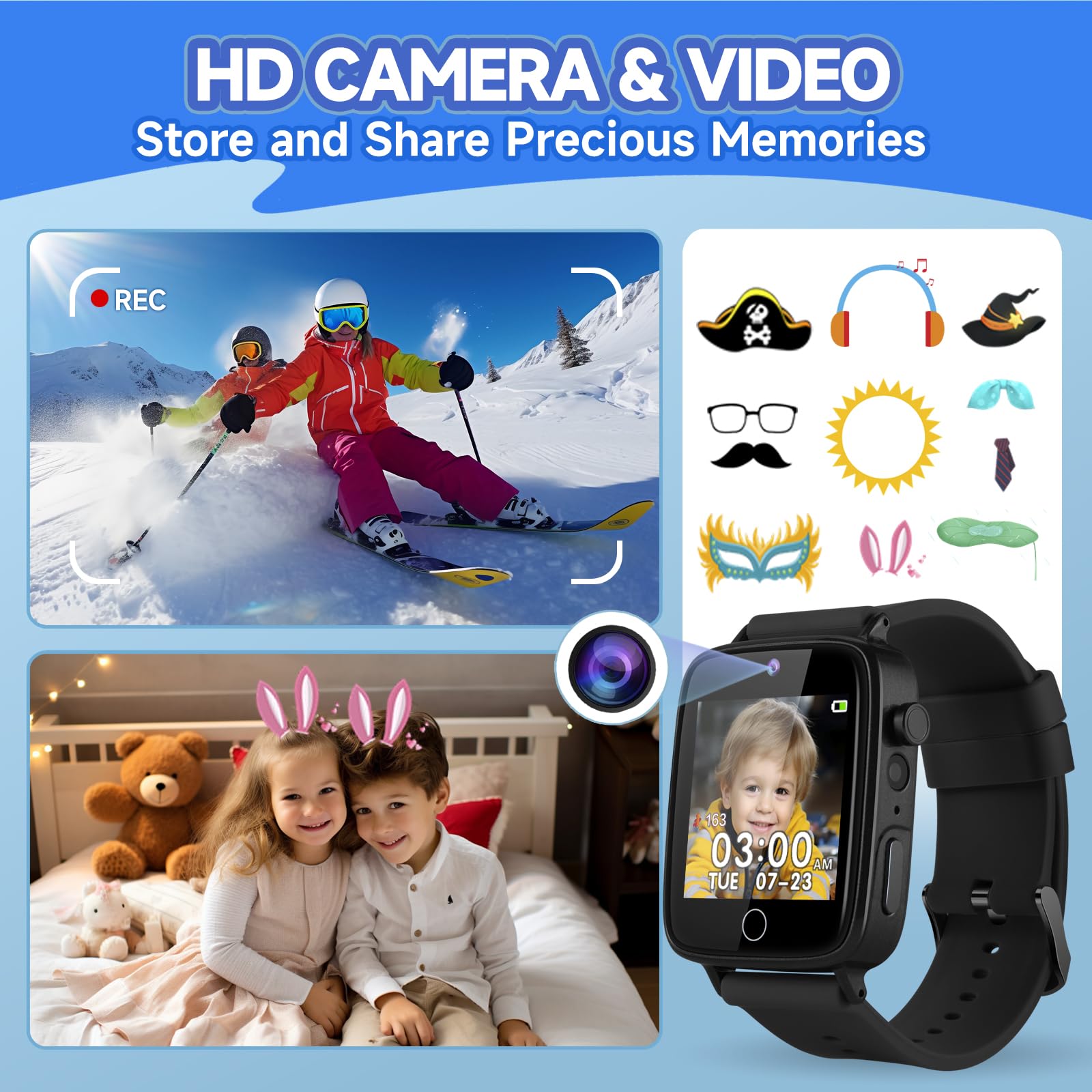 ZUODUN Kids Watch built-in alarm clock aids routine management.