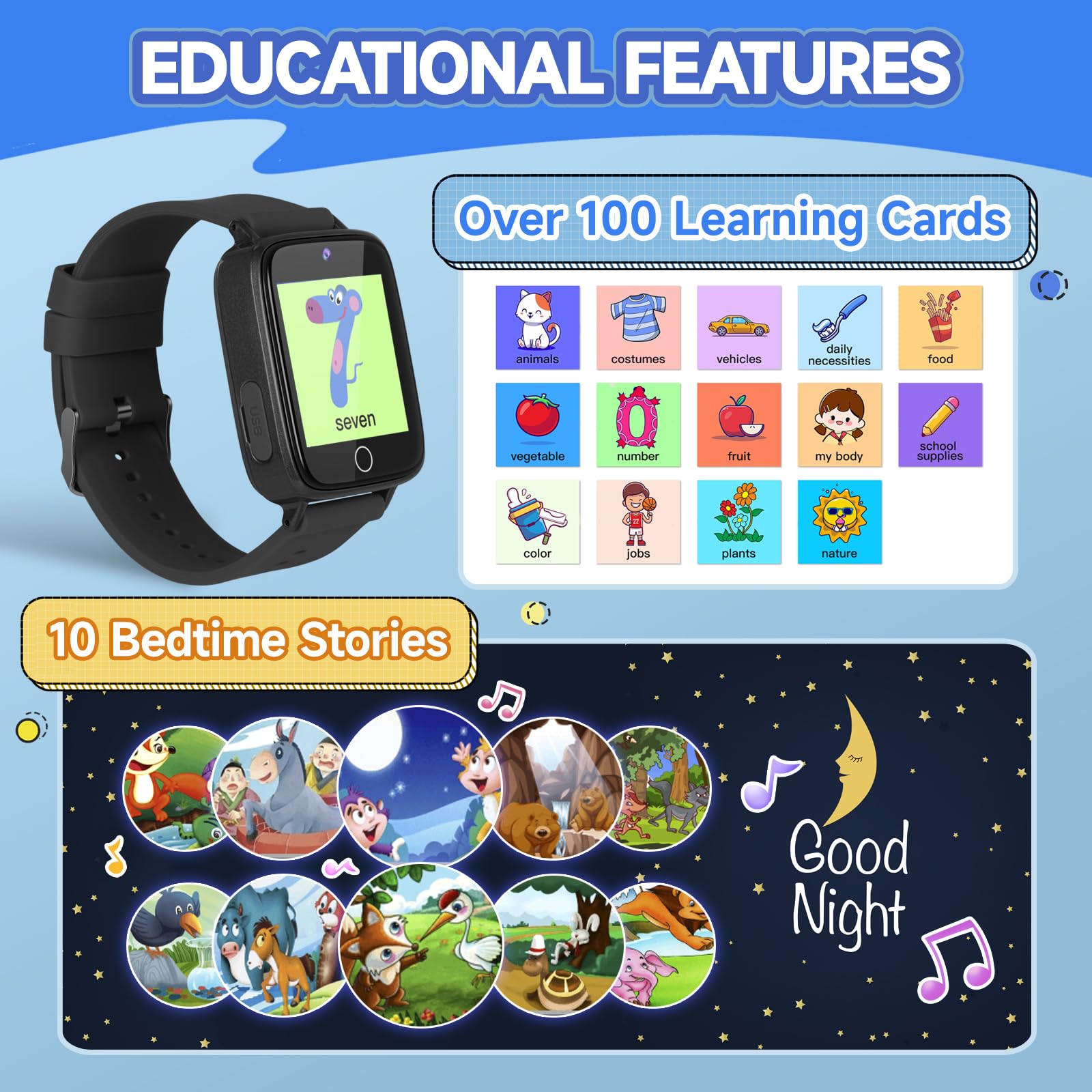 ZUODUN Kids Watch flashlight provides practical lighting for adventures.