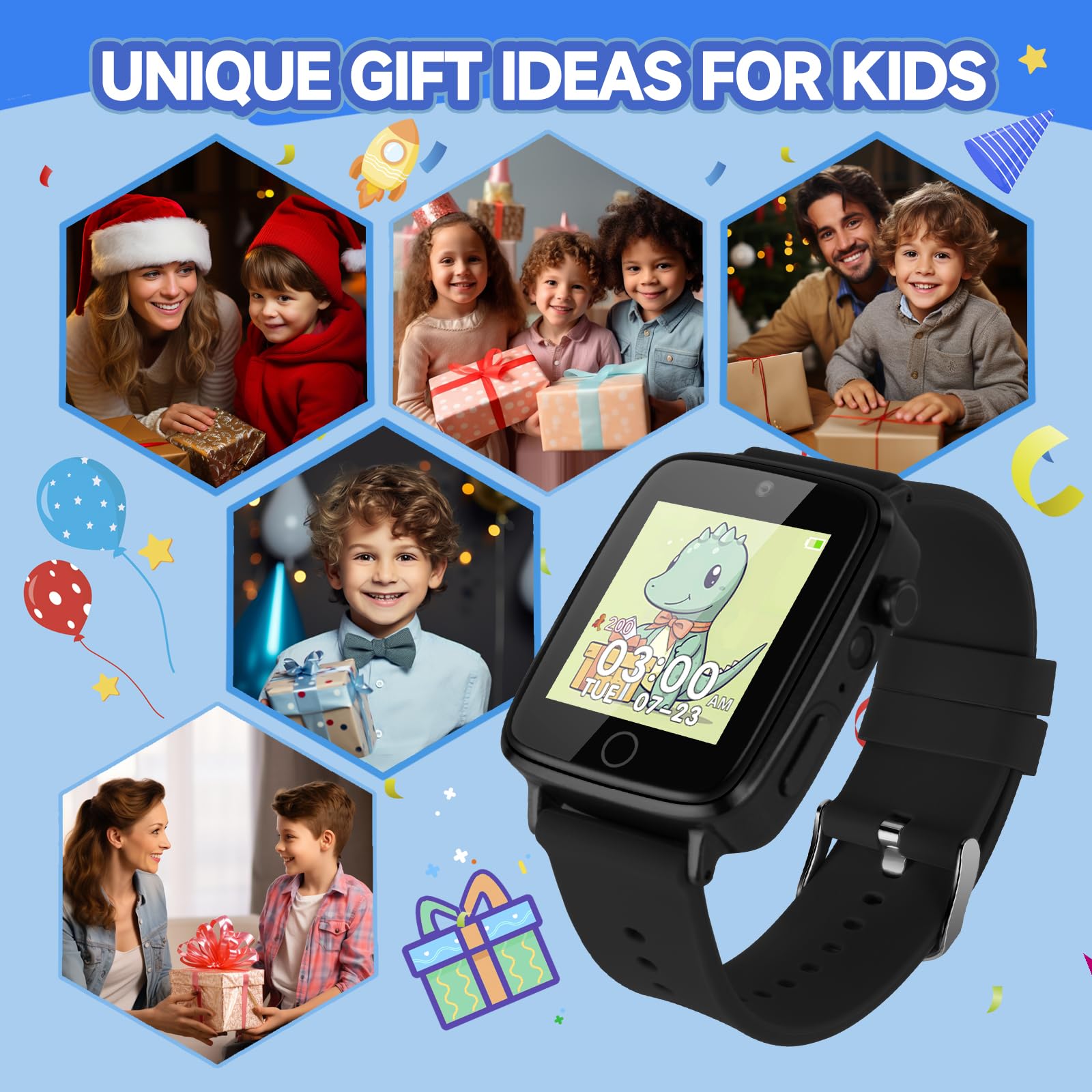 ZUODUN Kids Watch long standby battery supports days between charges.