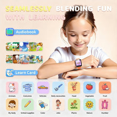 ZUODUN orange kids watch learning cards: expands knowledge with interactive prompts.